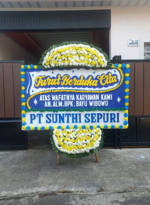 Papan Bunga Duka di Cintamulya